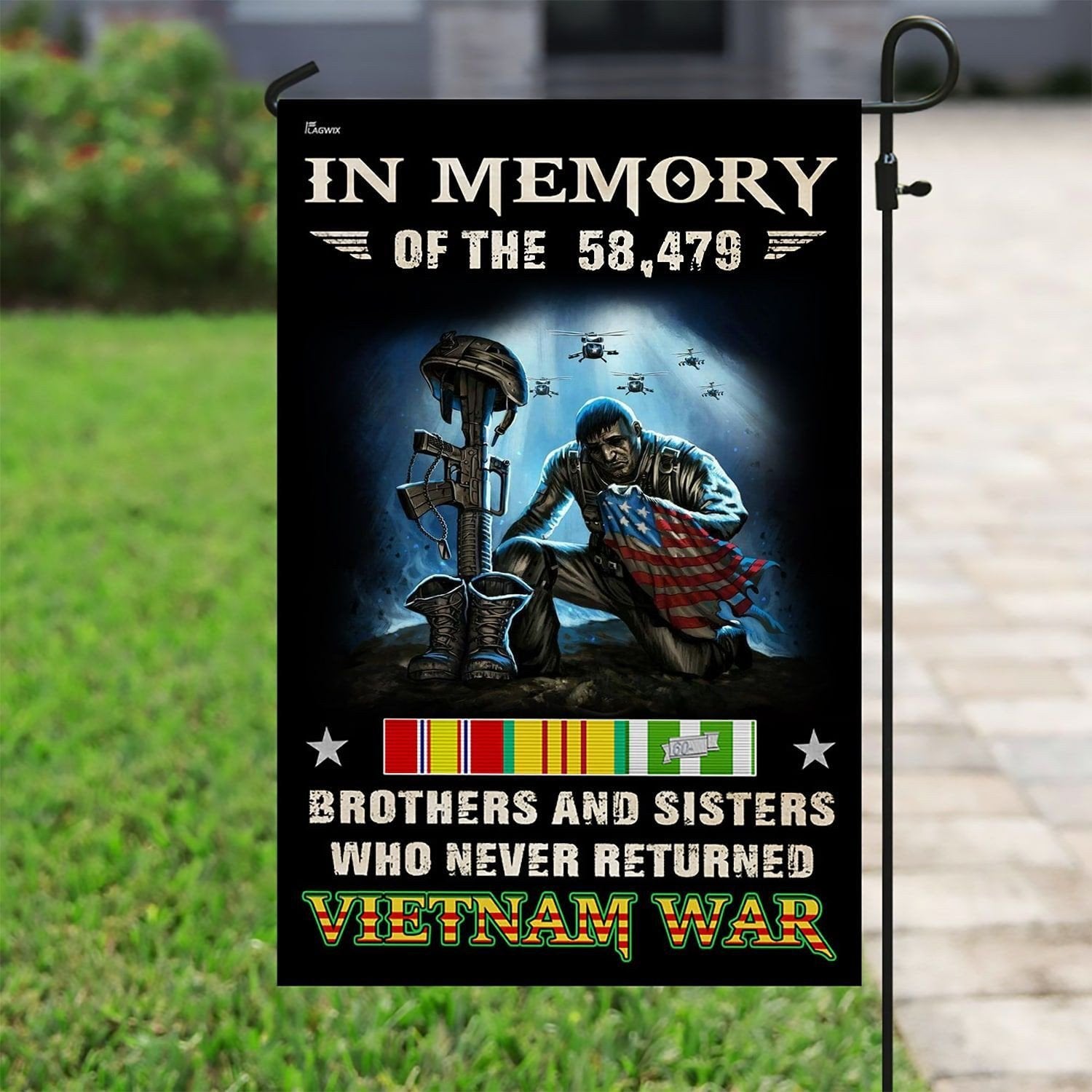 Unique VietNam Veteran Flag TVN131004