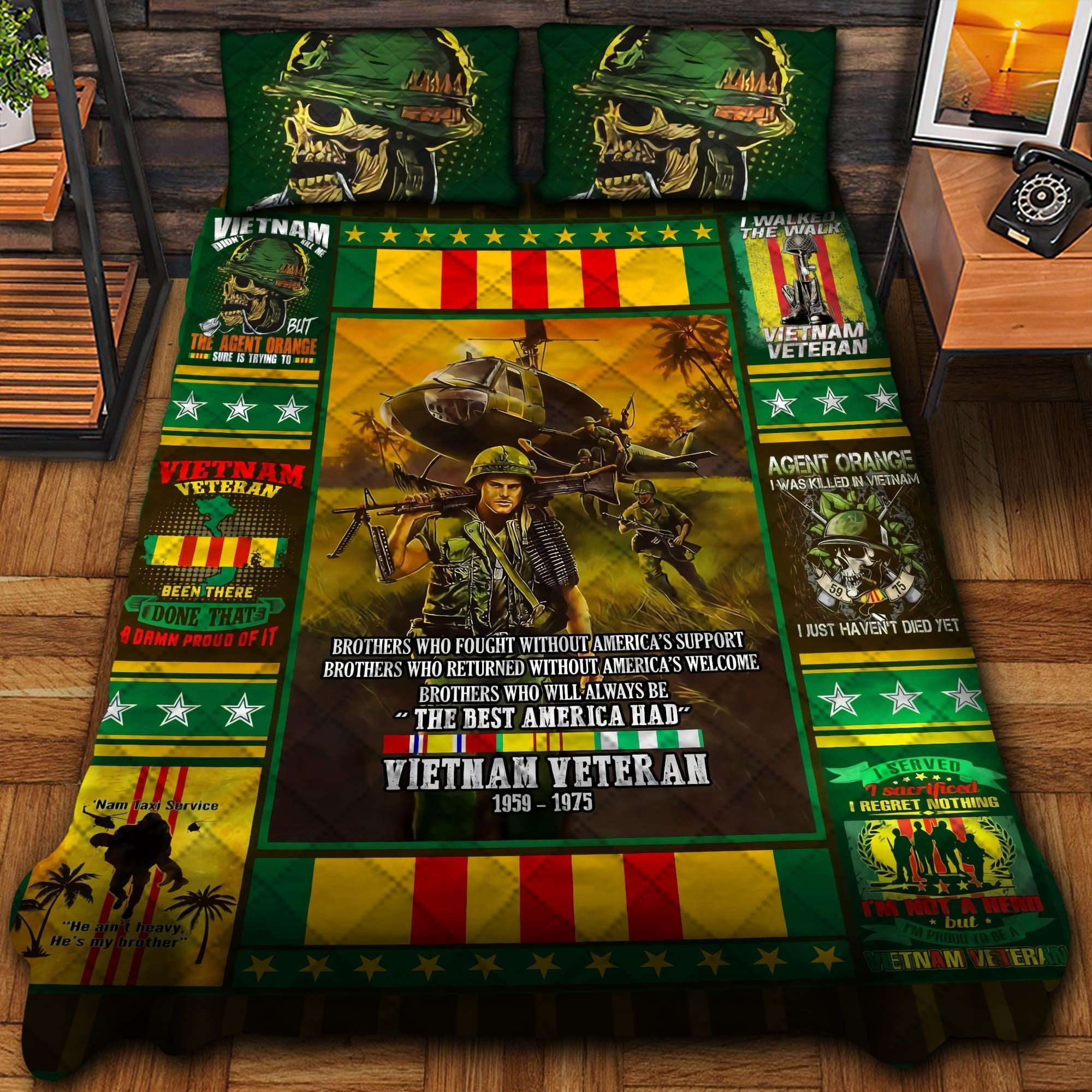 Unique VietNam Veteran Bedding Set TVN101002