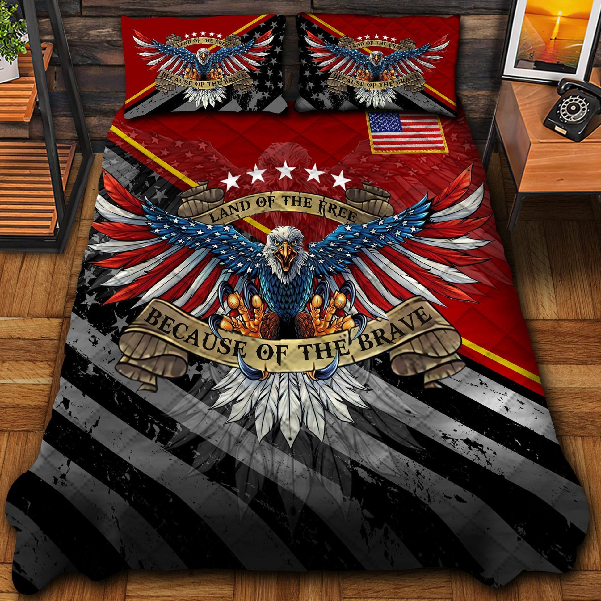 Unique Veteran American Bedding Set PVC121001