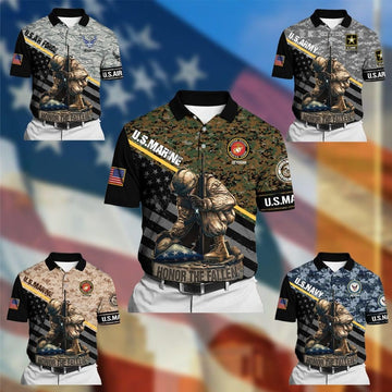 Honor The Fallen Veteran Polo Shirt TVN161001