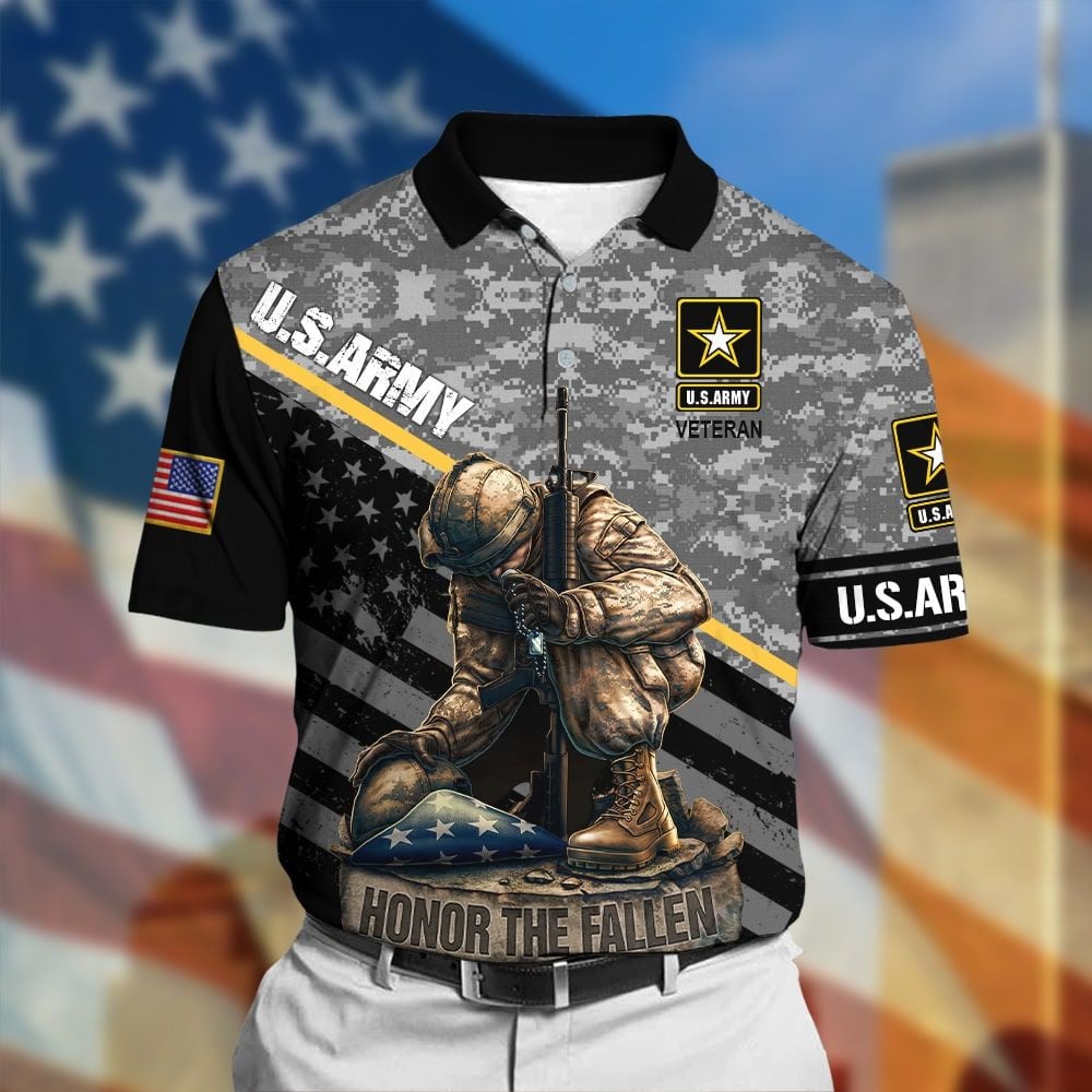 Honor The Fallen Veteran Polo Shirt TVN161001