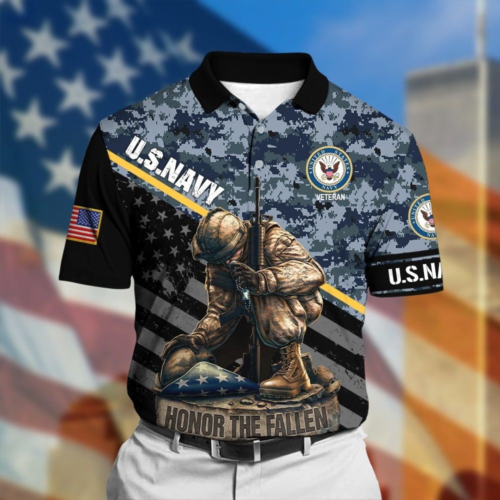 Honor The Fallen Veteran Polo Shirt TVN161001