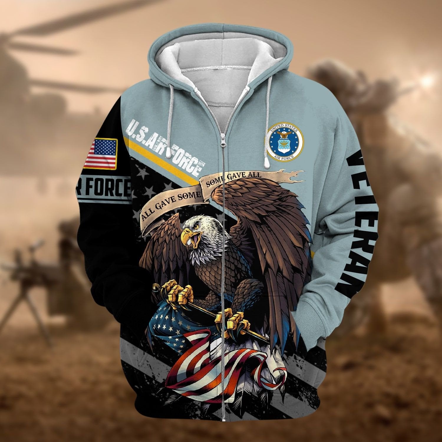 Premium American Veteran Zip Hoodie NVT161003