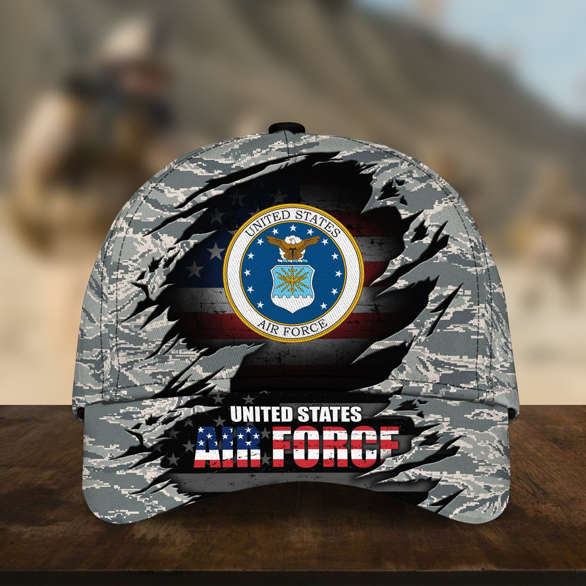 Multiple US Military Service Veteran 3D Cap PVC131001
