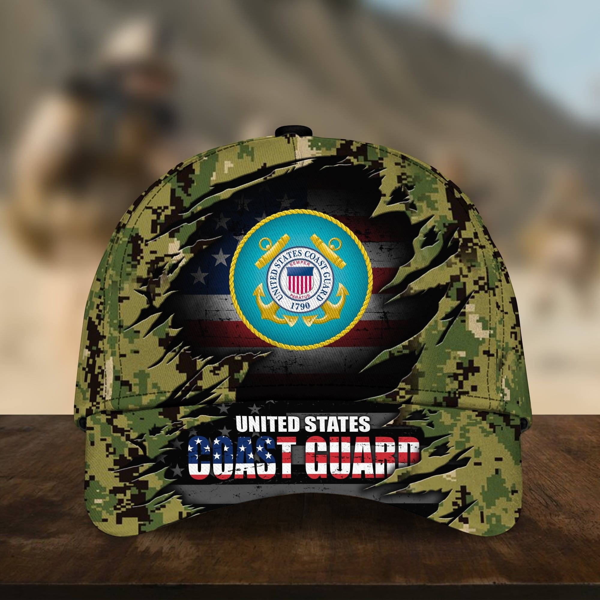 Multiple US Military Service Veteran 3D Cap PVC131001