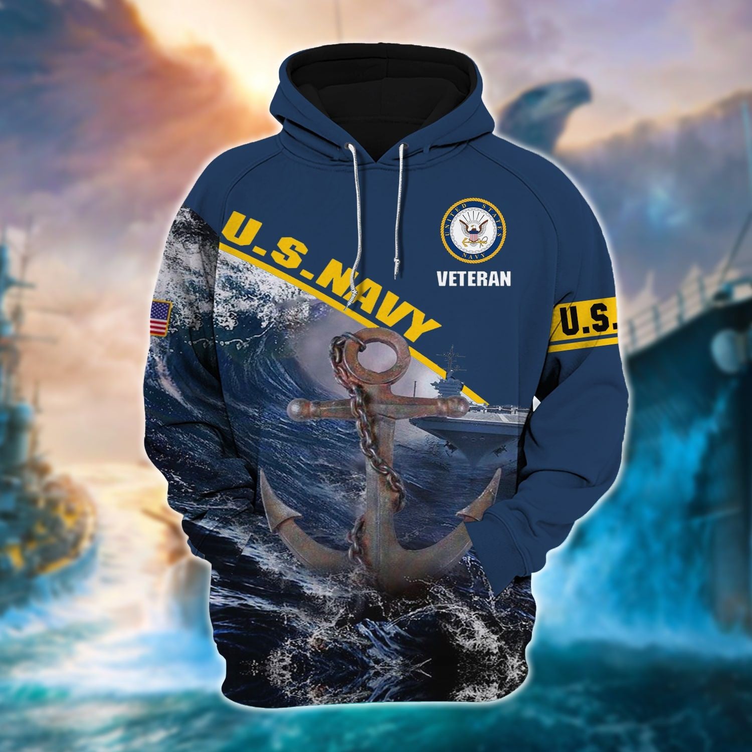 Unique Veteran U.S Navy Hoodie And Zip Hoodie NVT181001