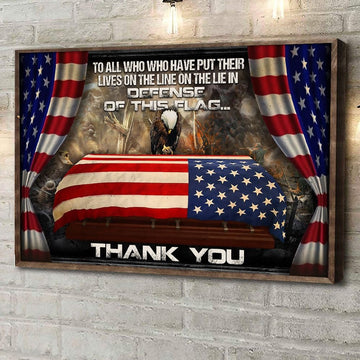 Unique Thank You Veteran Canvas TVN131005