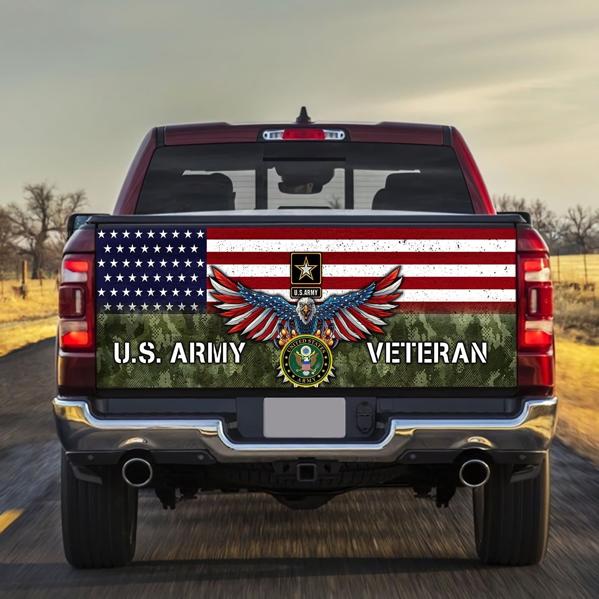 Multi-service Veteran Truck Wrap Collection TVN271003