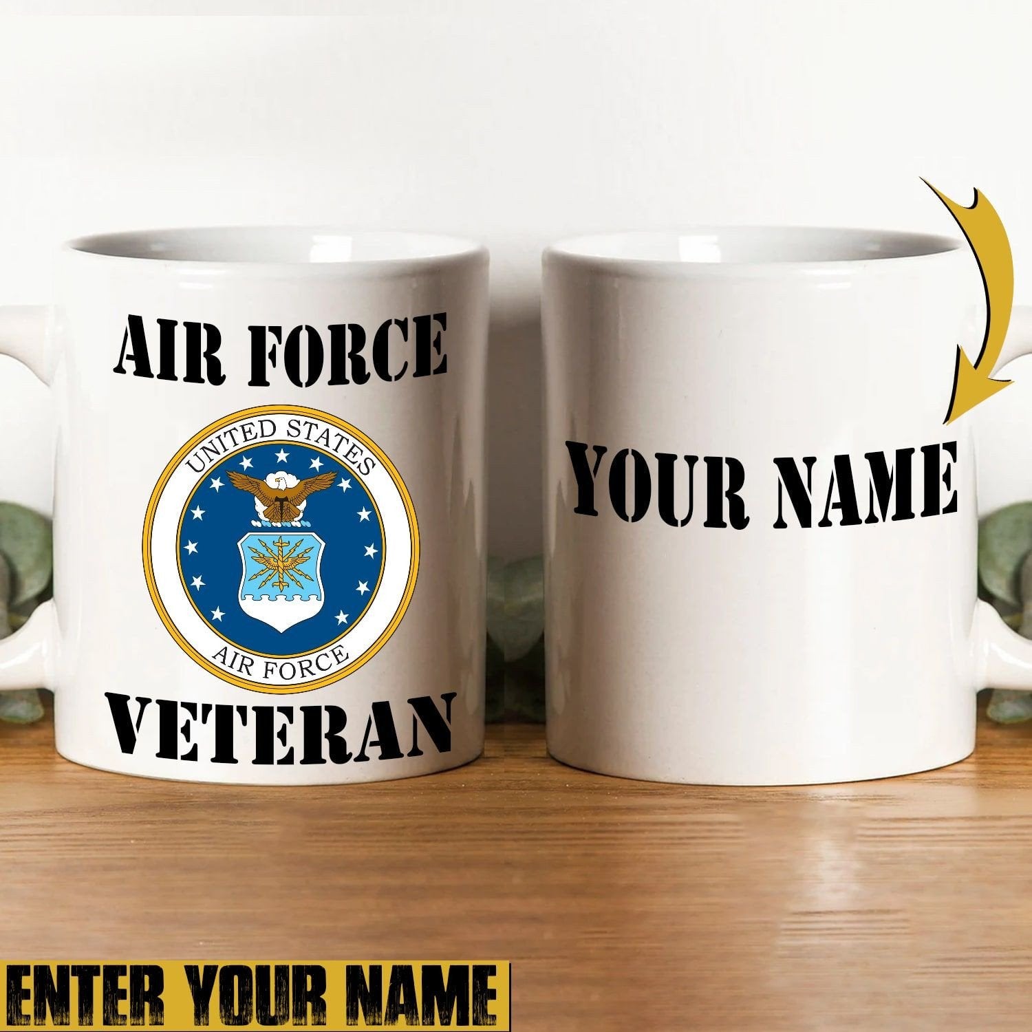 Personalized Premium Multiple US Military Services Veteran Mug NVT271001