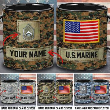 Unique Personalized Name And Rank Veteran U.S Veteran Mug PVC201001