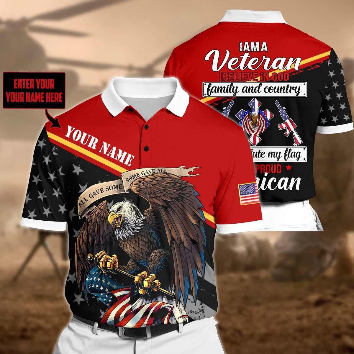 Personalized Premium Veteran Polo LTA250615