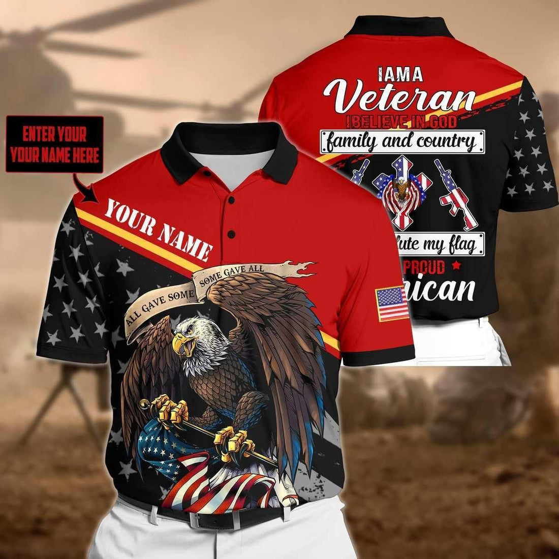 Personalized Premium Veteran Polo LTA250615