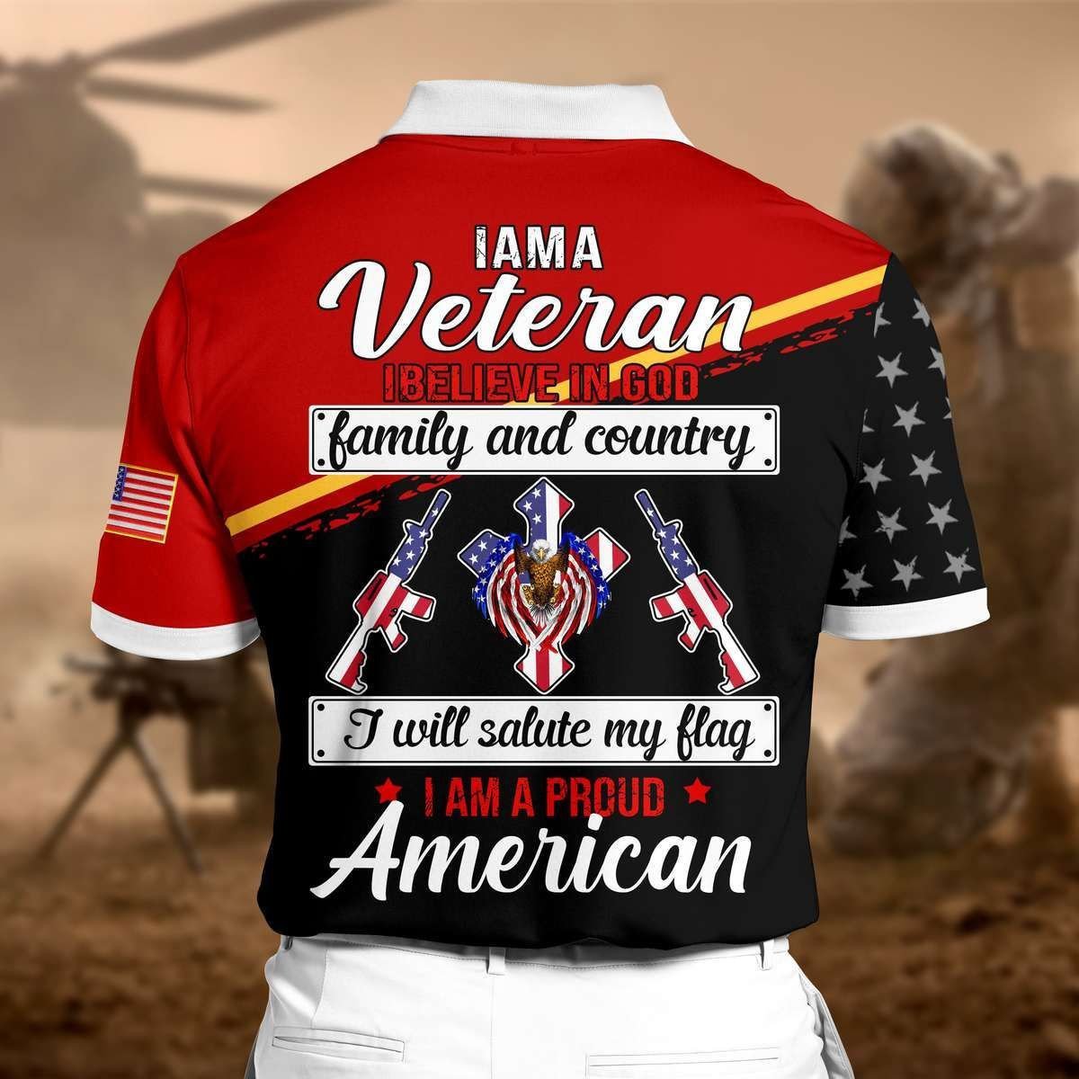 Personalized Premium Veteran Polo LTA250615