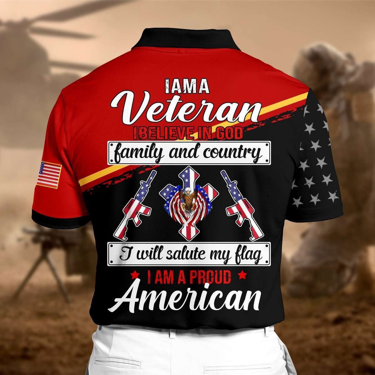 Personalized Premium Veteran Polo LTA250615