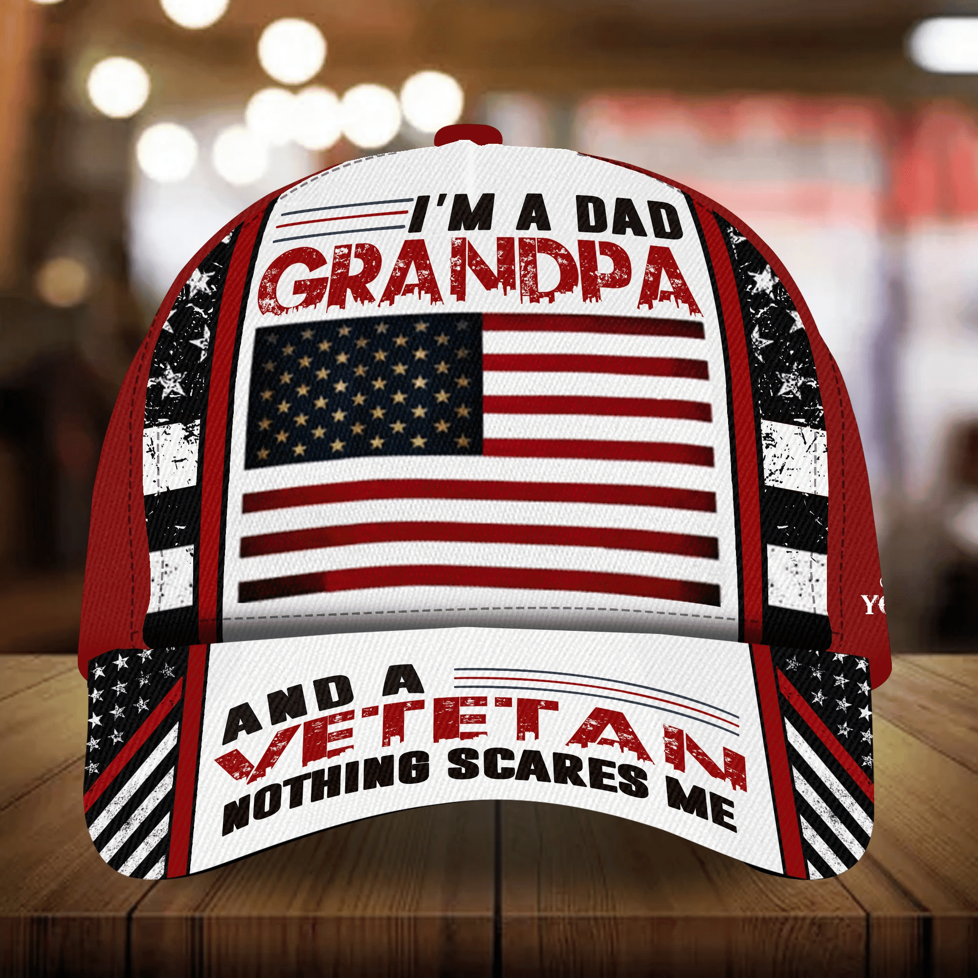 Best Premium Veteran Cap 3D Cotton Multicolor Personalized