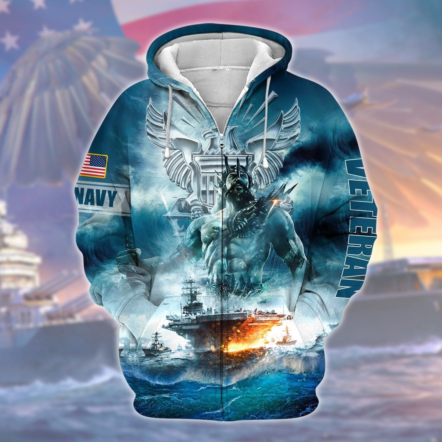 Unique U.S Navy Veteran Zip Hoodie And Hoodie PVC291001