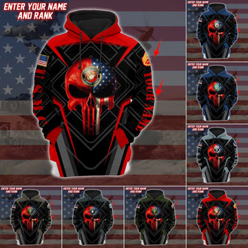 Personalized Unique Proud US Veteran Hoodie PVC081103