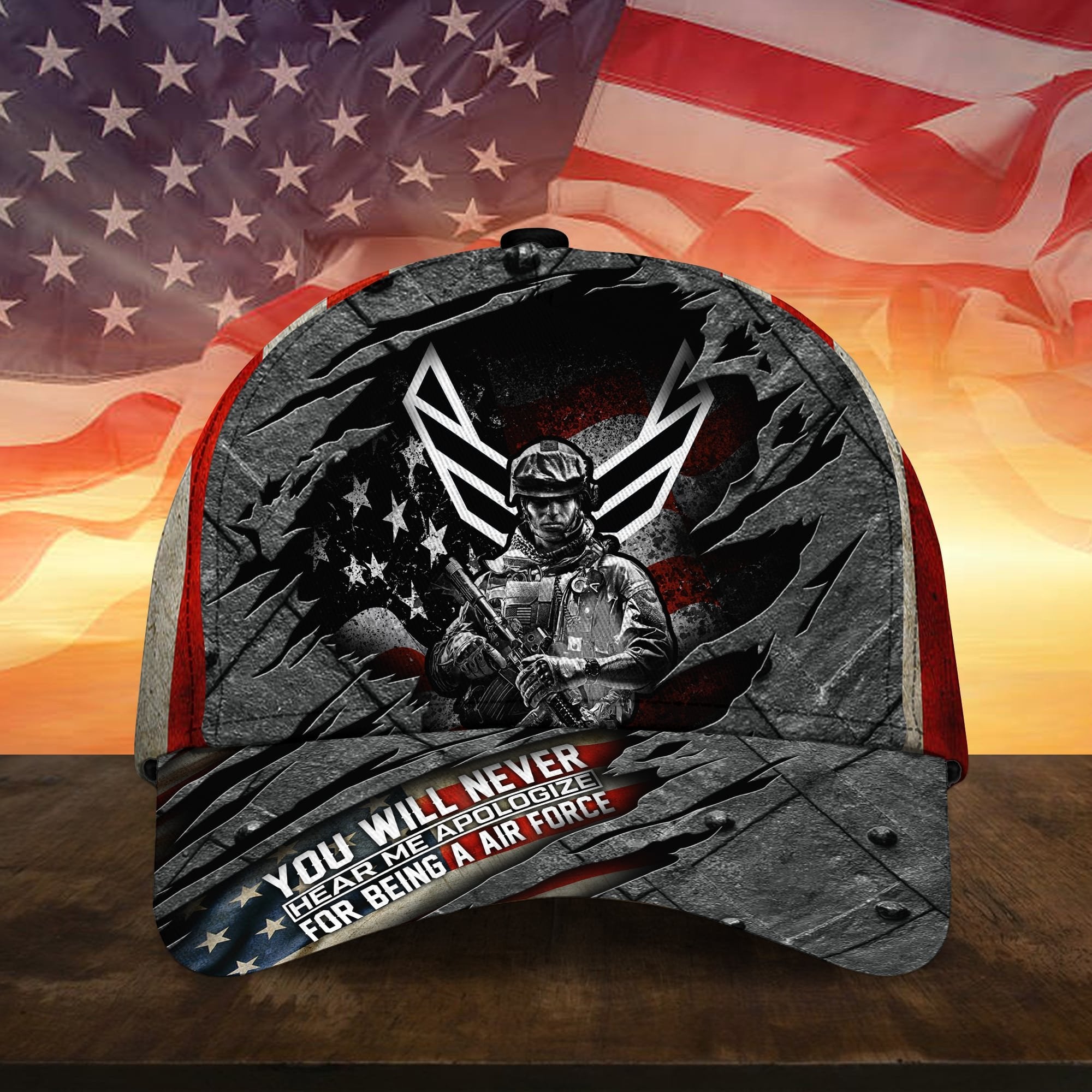 Unique Never Apologize For Being A Veteran Cap TVN211202