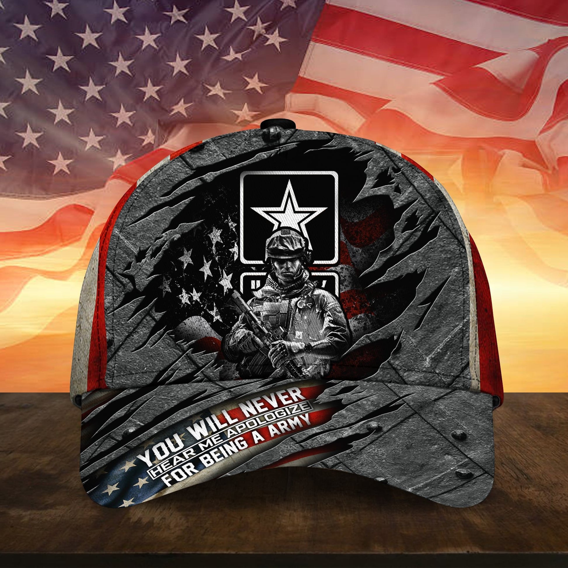 Unique Never Apologize For Being A Veteran Cap TVN211202