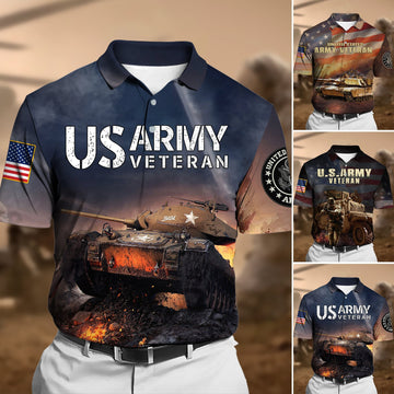 Unique U.S.Army Veteran Polo Shirt TVN110203