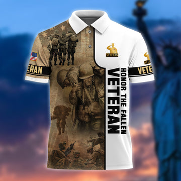 Unique Honor The Fallen Veteran Polo Shirt PVC070302