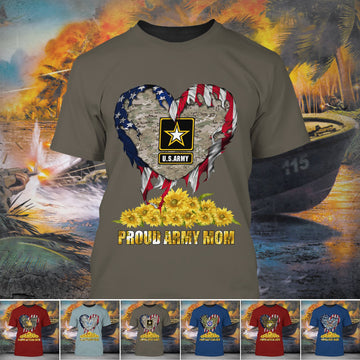 Unique Proud Veteran Mom T-Shirt PVC260301
