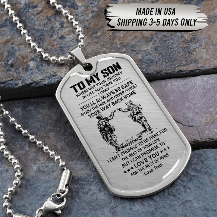 To My Son - Veteran - Dog Tag - PVC250402