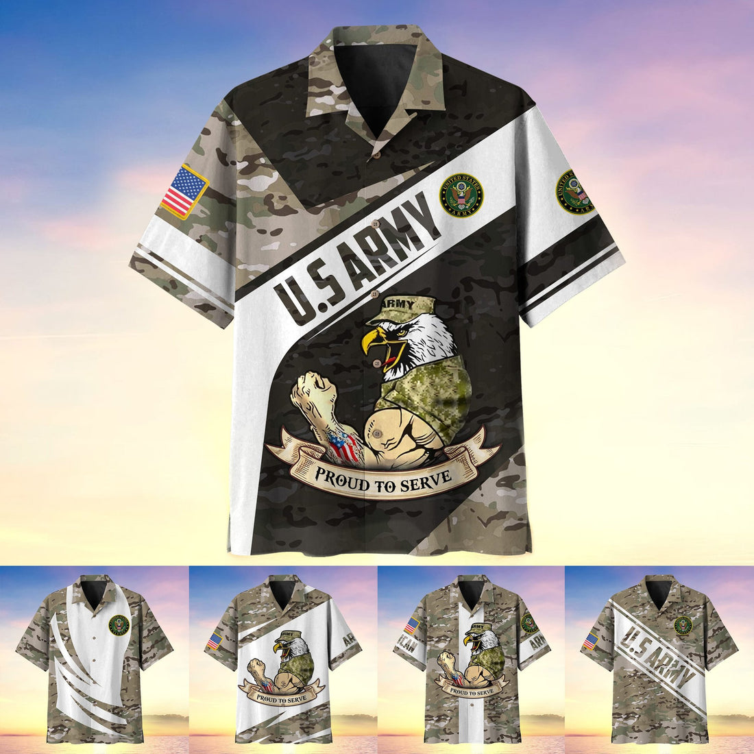 US Army Veteran Soldier Proudly Served Hawaii Multistyle MH060606