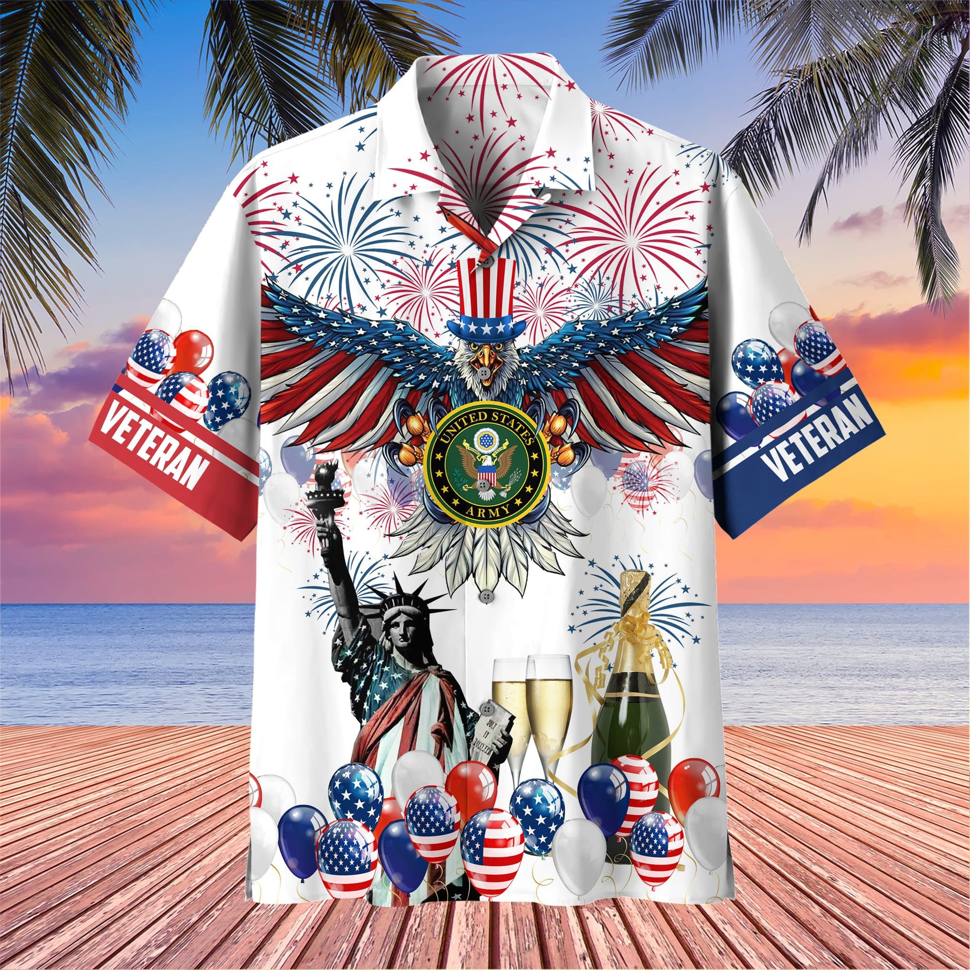 Independence Day Is Coming U.S Veteran Hawaii Shirt PVC060602