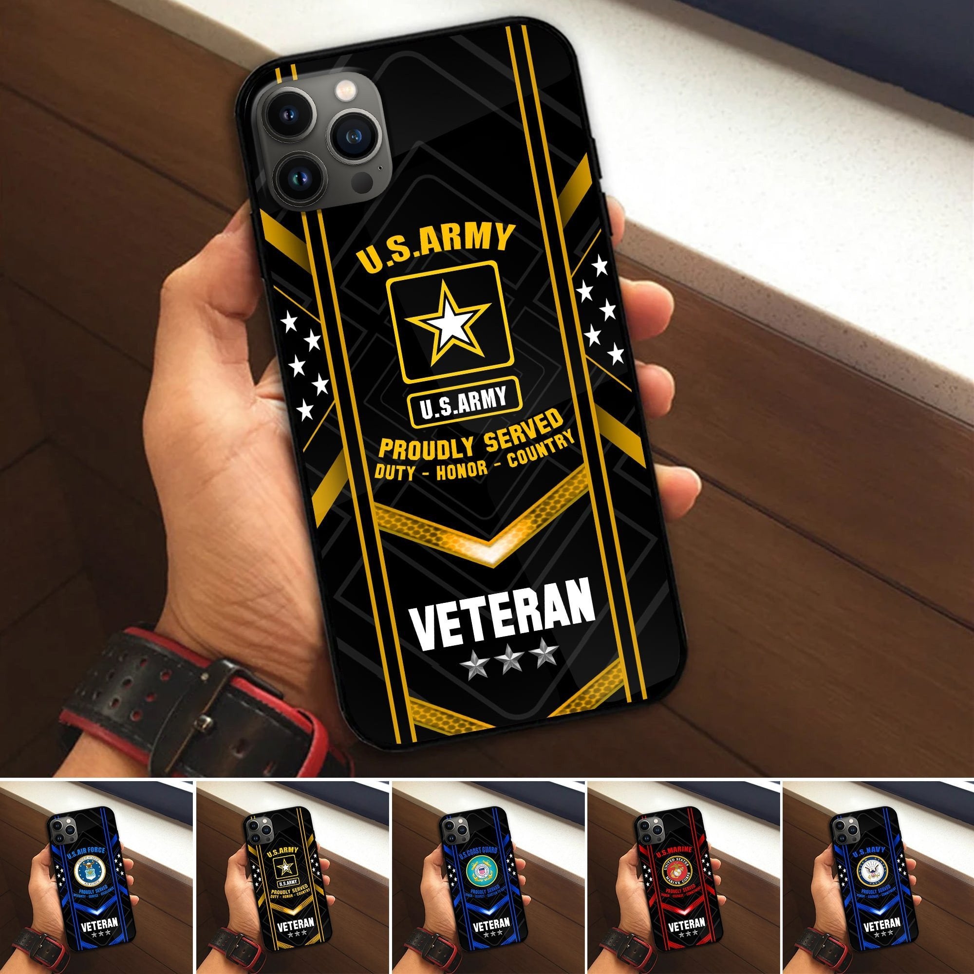 Unique U.S. Veteran Phone Case PVC010701