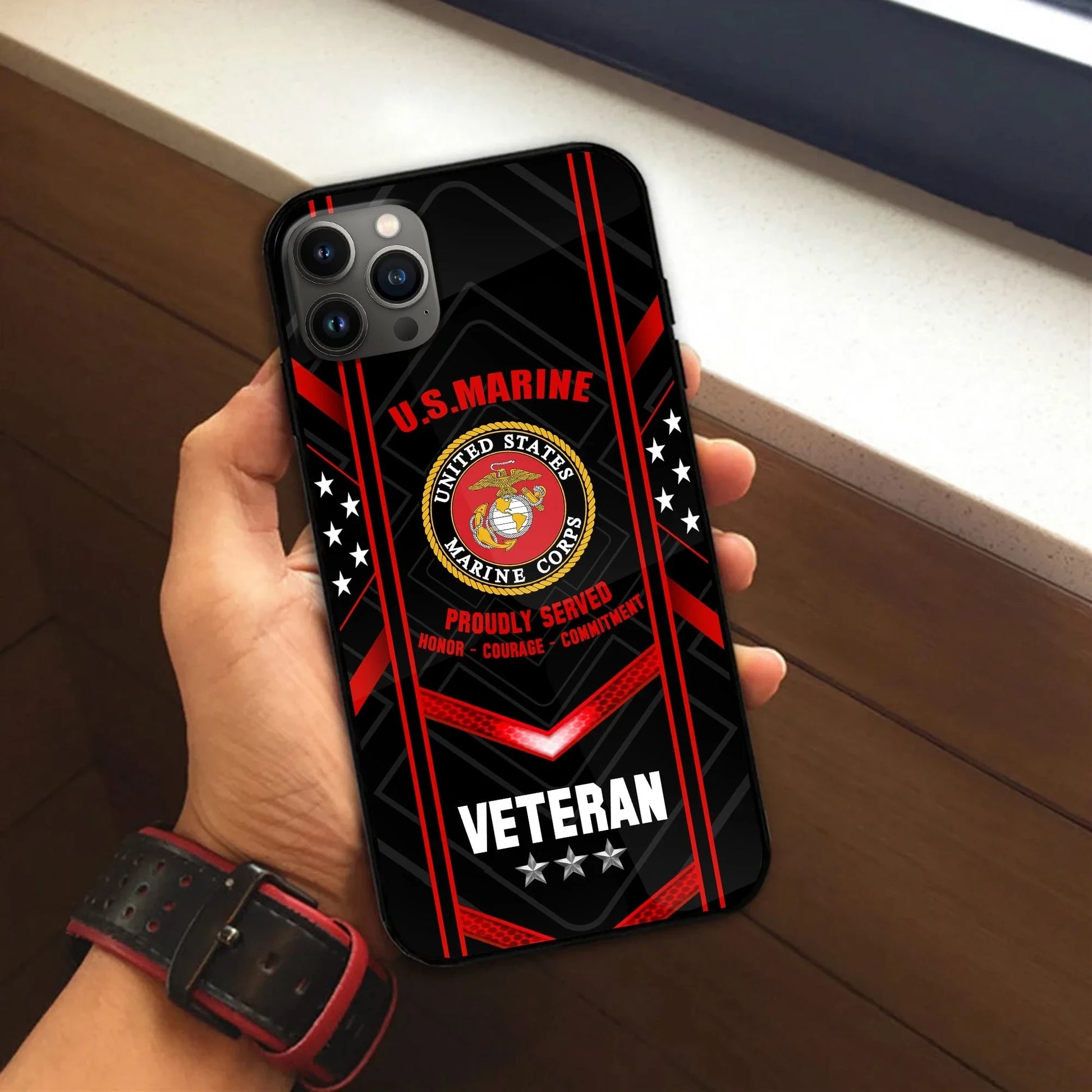 Unique U.S. Veteran Phone Case PVC010701