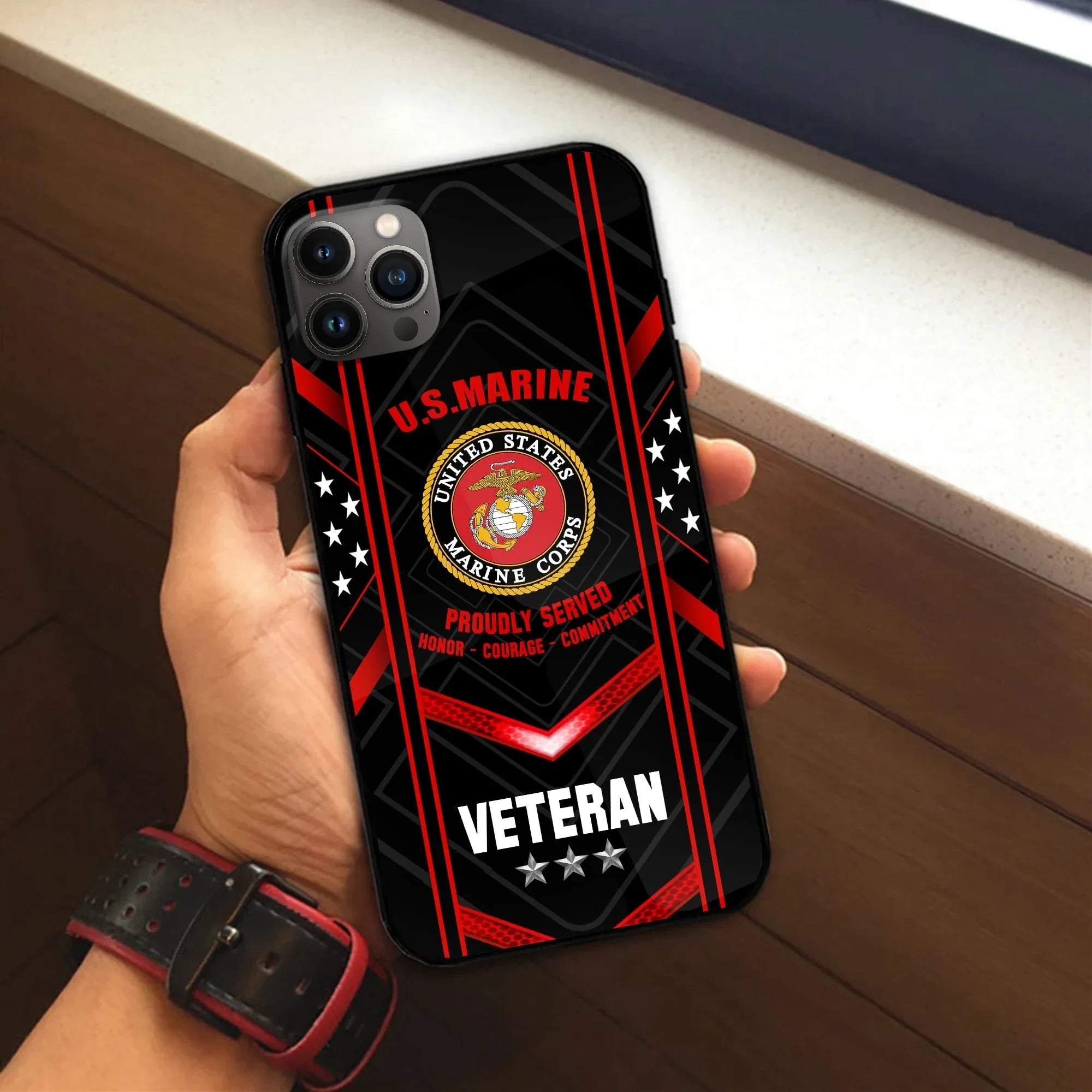 Unique U.S. Veteran Phone Case PVC010701