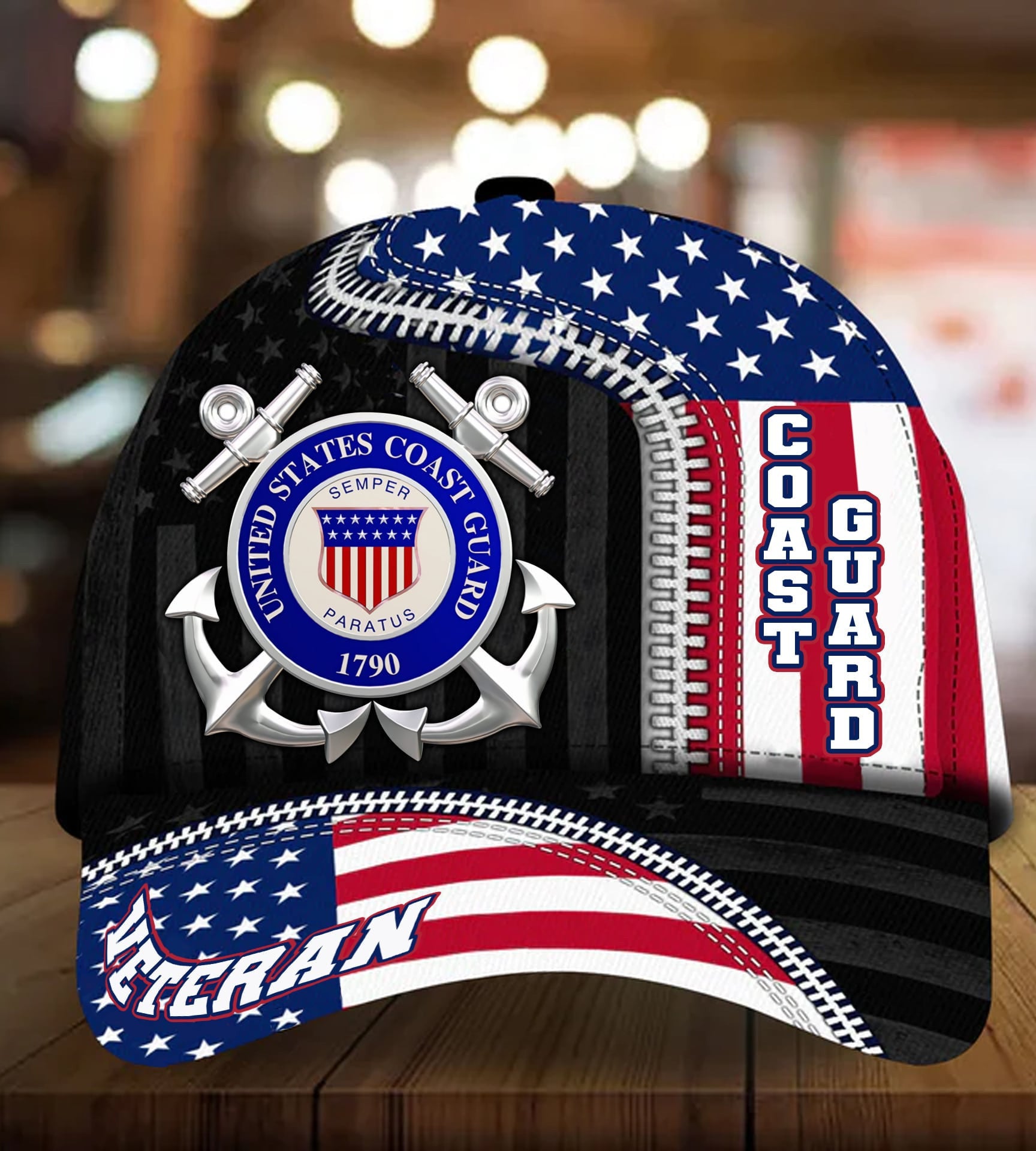 US Veteran Proudly Served Multiservice Cap PVC010805