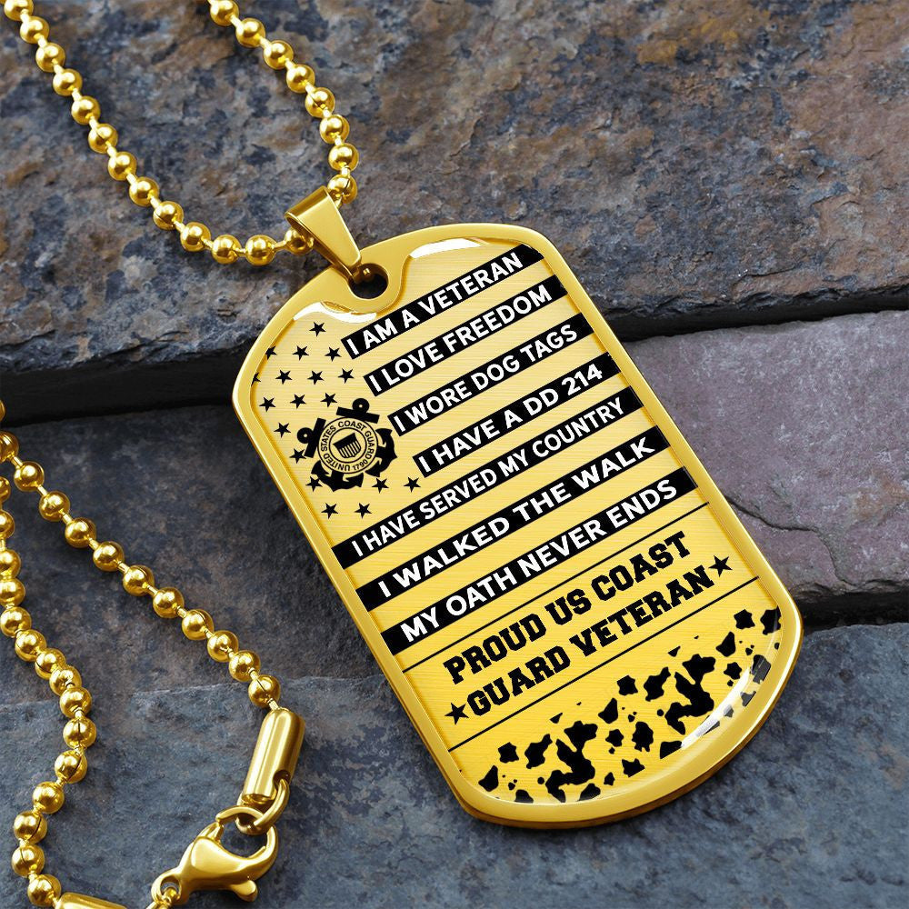 Unique US Veteran Dog Tag - I'm Proud TVNN050901