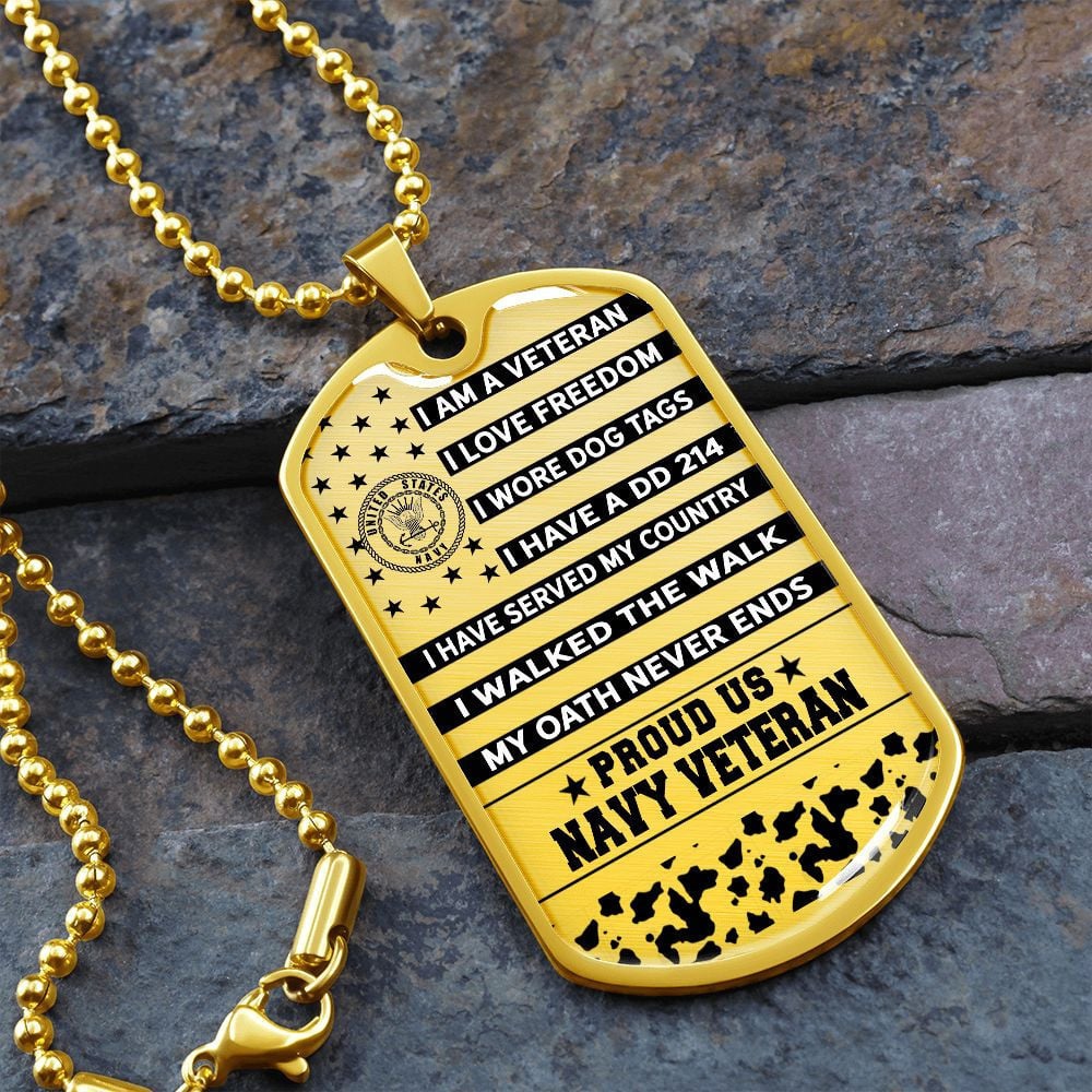 Unique US Veteran Dog Tag - I'm Proud TVNN050901