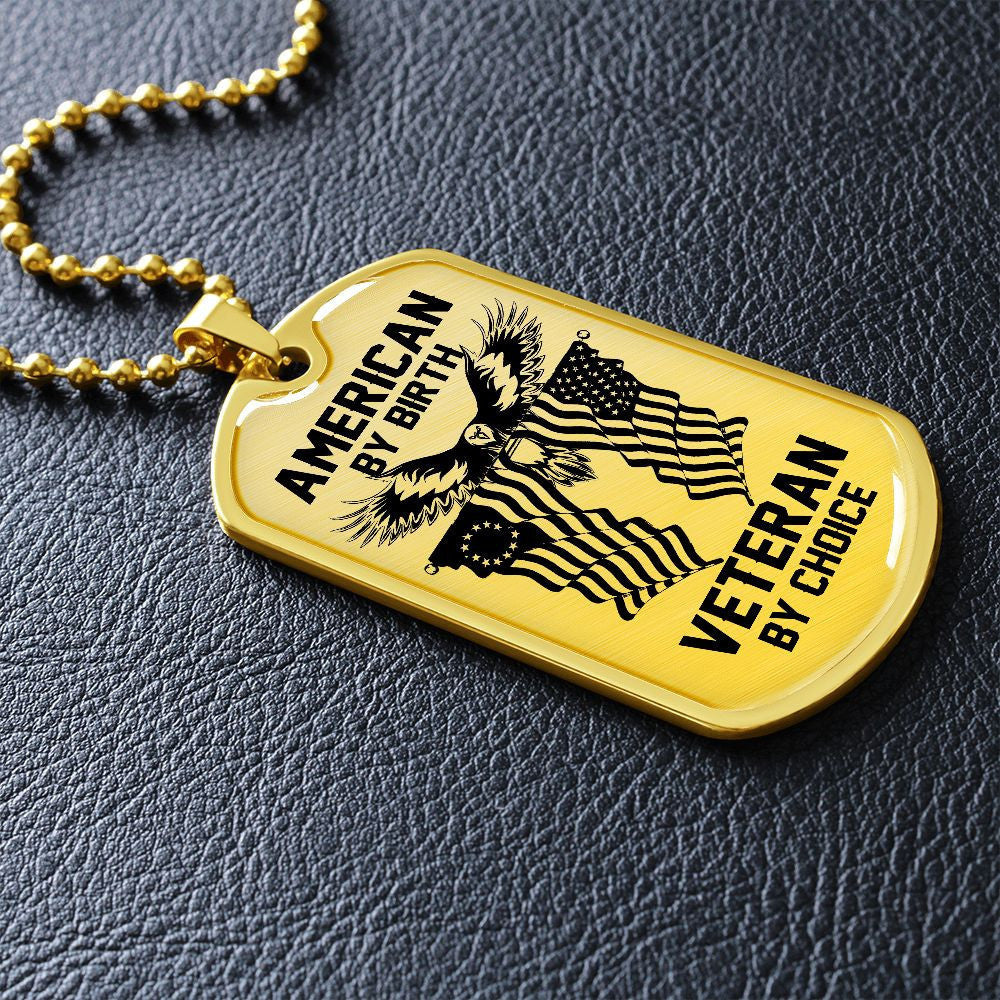Military dog tag - American by birth TVNN050903
