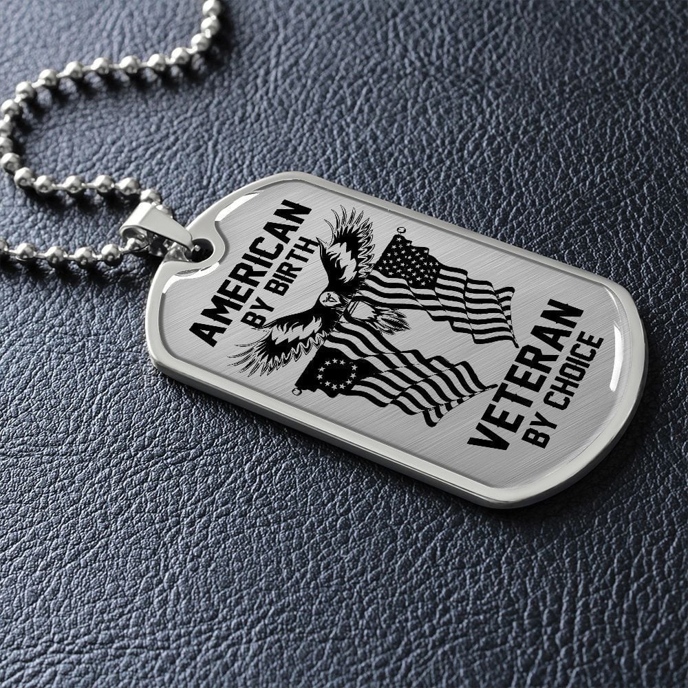Military dog tag - American by birth TVNN050903
