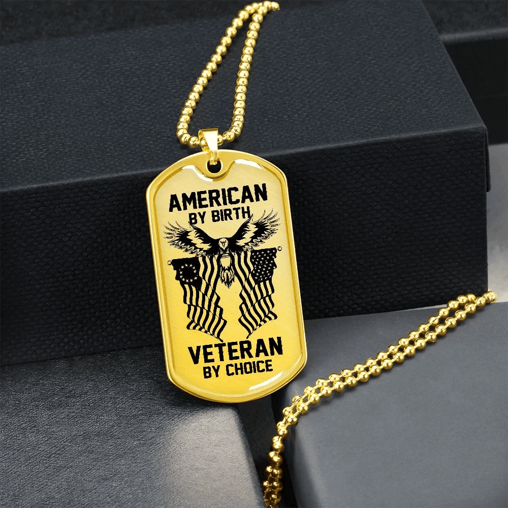 Military dog tag - American by birth TVNN050903