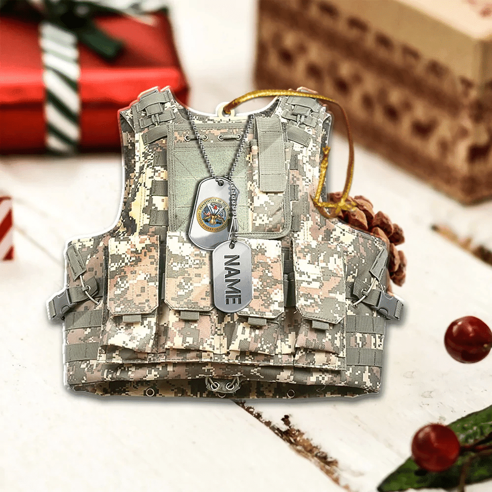 Unique Personalised Multiple Services US Veteran Ornament NPVC071010
