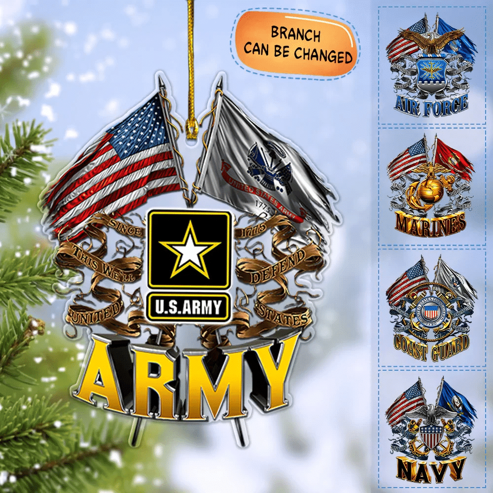 Unique Multiple Services US Veteran Ornament NPVC071011