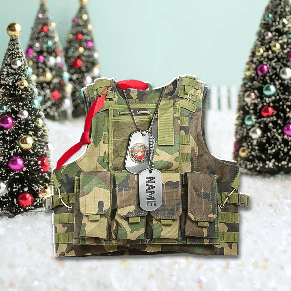 Unique Personalised Multiple Services US Veteran Ornament NPVC071010