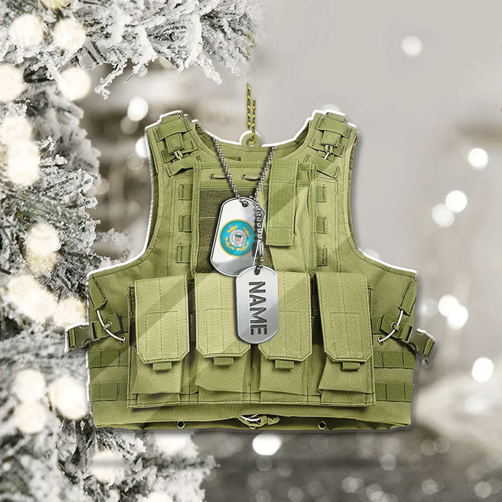 Unique Personalised Multiple Services US Veteran Ornament NPVC071010