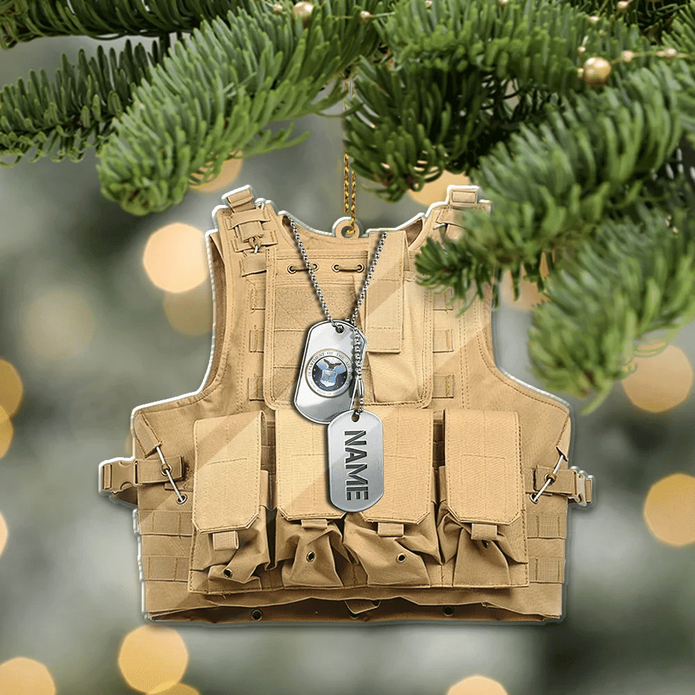 Unique Personalised Multiple Services US Veteran Ornament NPVC071010