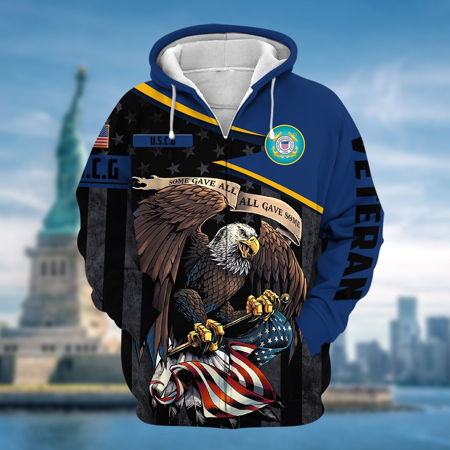 Premium All Gave Some US Veteran Zip Hoodie NPVC101102