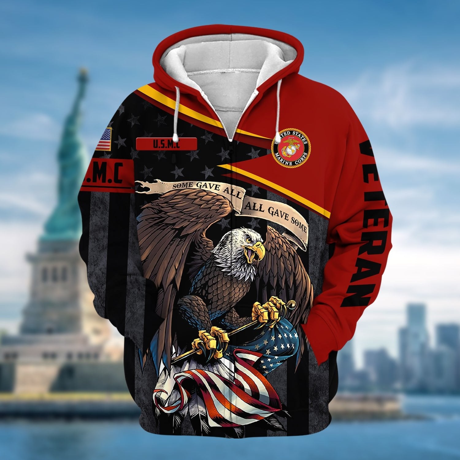 Premium All Gave Some US Veteran Zip Hoodie NPVC101102