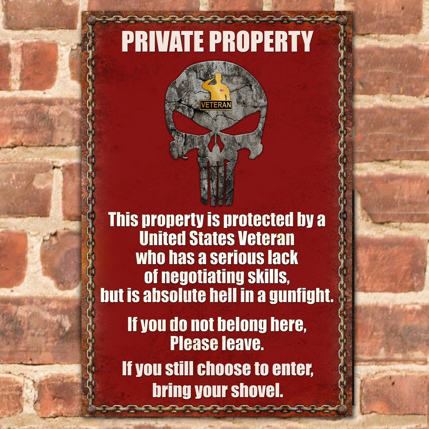 Unique Customized Metal Sign NPVC140511