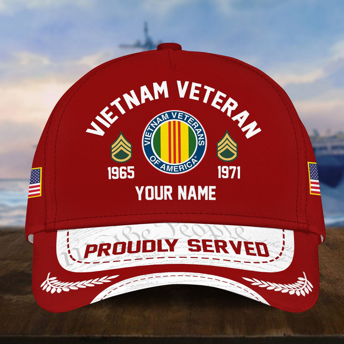 Vietnam Veteran Custom Hat - Military Honor Cap VPVC001406