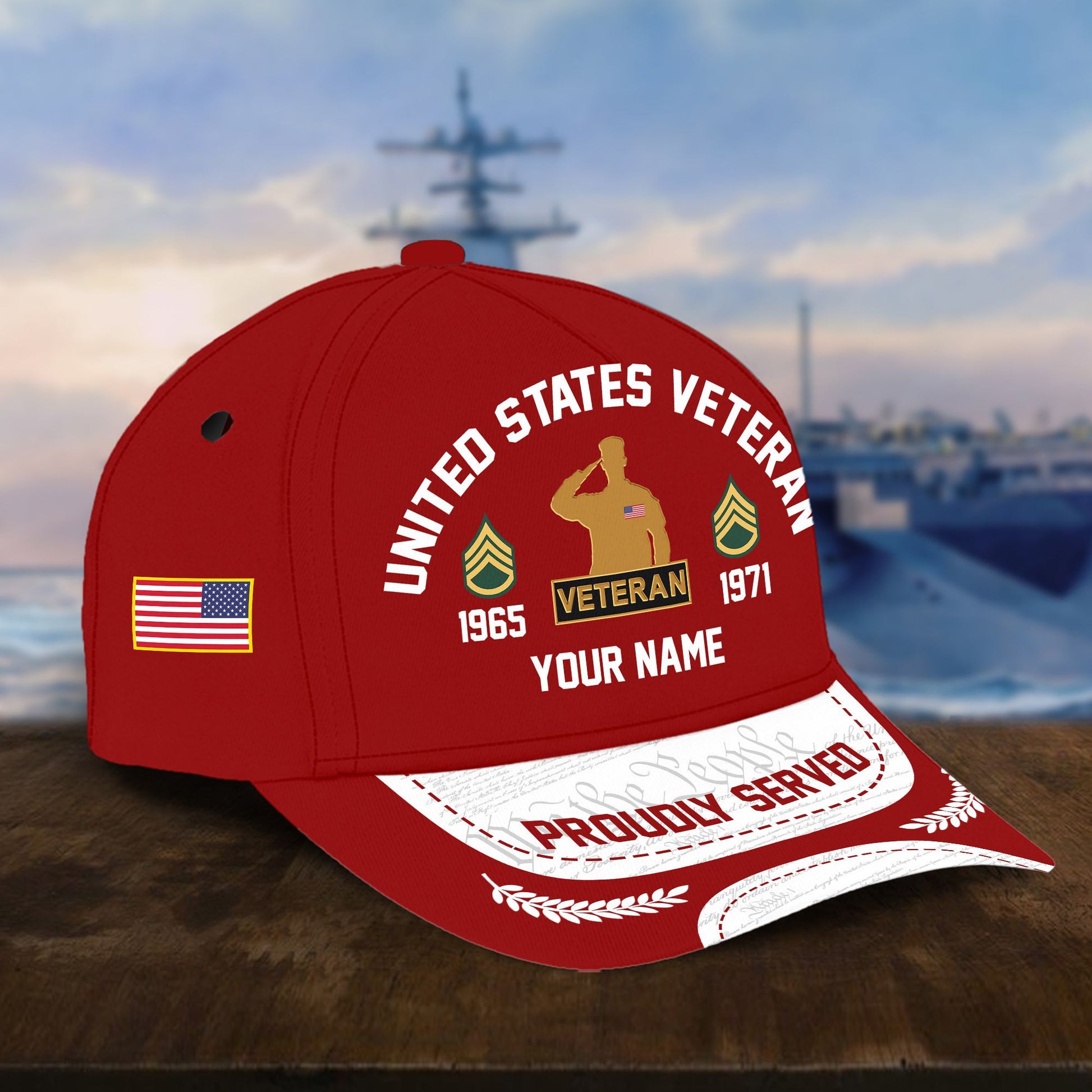 US Veterans Custom Hat - Military Honor Cap VPVC001407