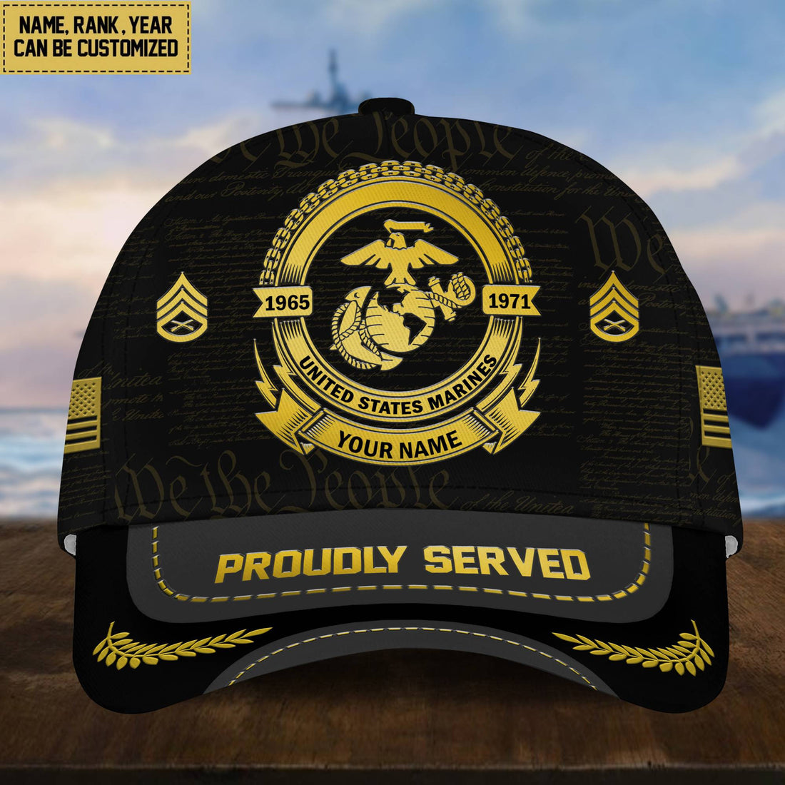 USMC Veteran Hat - Military Honor Marine Cap VPVC001703