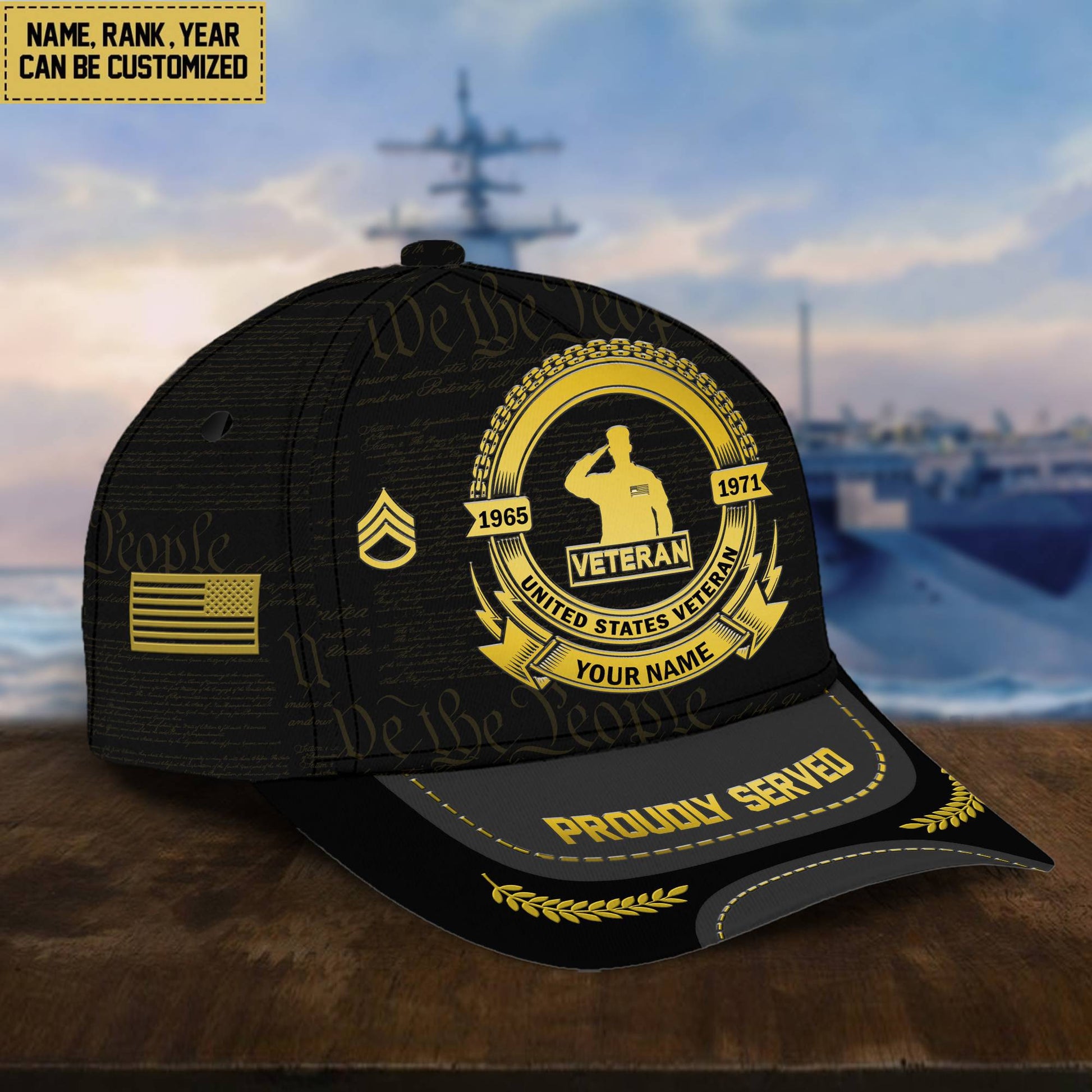 US Veteran Hat - Military Honor US Veteran Cap VPVC001707